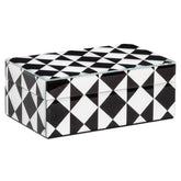 Opbergdoos Silas black/white small - Richmond Interiors