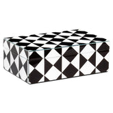 Opbergdoos Silas black/white large - Richmond Interiors