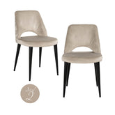 Eetkamerstoel Tabitha trendy nature fire retardant (Set of 2) - Richmond Interiors
