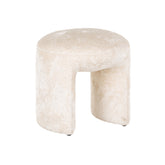 Pouffe & Footstool Fargo white chenille - Richmond Interiors