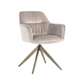 Esszimmerstuhl Aline khaki velvet swivel fire retardant - Richmond Interiors