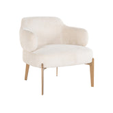 Lounge chair Venus white chenille - Richmond Interiors