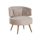 Lounge chair Hazel khaki velvet fire retardant - Richmond Interiors