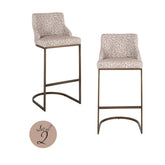 Bar stool Bolton natural geo (Set of 2) - Richmond Interiors