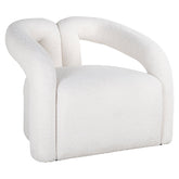 Lounge chair Dana white furry - Richmond Interiors