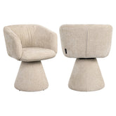 Eetkamerstoel Madeline cream unicorn swivel - Richmond Interiors