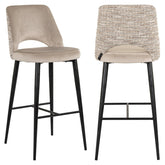 Bar stool Tabitha trendy nature fire retardant - Richmond Interiors