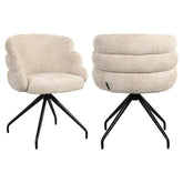 Eetkamerstoel Kayla cream unicorn swivel - Richmond Interiors