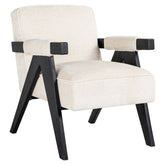 Lounge chair Cooper white chenille - Richmond Interiors