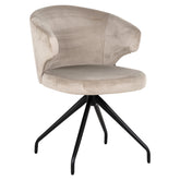 Eetkamerstoel Milly khaki velvet swivel - Richmond Interiors