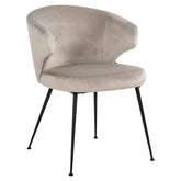 Eetkamerstoel Xandra khaki velvet - Richmond Interiors