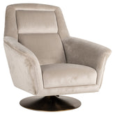 Lounge chair Nora khaki velvet swivel - Richmond Interiors