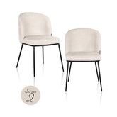Eetkamerstoel Elvi niagara beige fire retardant (Set of 2) - Richmond Interiors