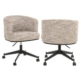 Eetkamerstoel Rochenne trendy nature swivel on wheels - Richmond Interiors