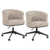 Dining chair Rochenne trendy nature swivel on wheels - Richmond Interiors