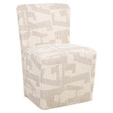 Eetkamerstoel Lorain beige graffic on wheels - Richmond Interiors