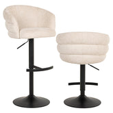 Barstoel Nikki niagara beige swivel fire retardant - Richmond Interiors