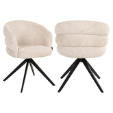 Eetkamerstoel Serenity niagara beige swivel fire retardant - Richmond Interiors