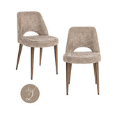 Eetkamerstoel Delphine lovely nature fire retardant (Set of 2) - Richmond Interiors