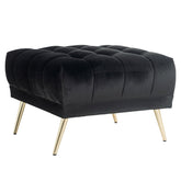 Pouffe & Footstool Huxley anthracite velvet - Richmond Interiors