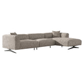 Bank Hoxton trendy nature 3-seater + lounge right - Richmond Interiors
