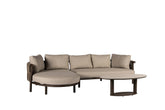 Chaise longue Murtoli Left + Divan Right bronze - Yoi