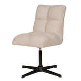 Milan dining chair swivel cream