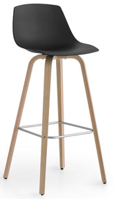 Miunn barkruk hout zwart - LaPalma