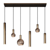Riva pendant lamp straight 120cm - 6 lamps - ZTaHL