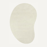 Residue Bone White wool rug - Layered