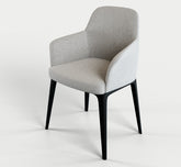 Milano eetkamerstoel greige stof - The Grand Collection