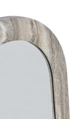 Mirror Calvo grey faux travertine - Richmond Interiors