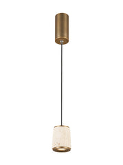 Canna hanglamp brons travertin - Maretti