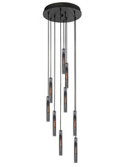 Icon hanglamp 9-lichts smoke - Maretti