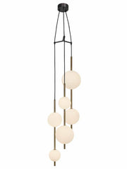 Pearl pendant 3-lichts 18W brons - Maretti