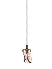 Glass Jewel Hanglamp rond 9-lichts brons - Maretti