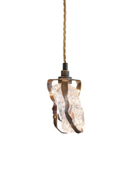 Glass Jewel Hanglamp rond 9-lichts brons - Maretti