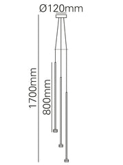 BO hanglamp 3L brons - Maretti