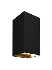 Inlet wandlamp zwart/goud - Maretti