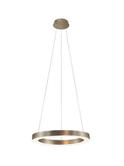 Zero ring pendant lamp 80cm bronze - Maretti