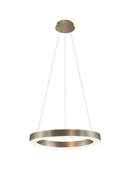 Zero ring pendant lamp 100cm bronze - Maretti