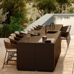 Rob tuin barkruk brons - Borek Tuinmeubelen