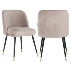Esszimmerstuhl Alicia khaki velvet fire retardant - Richmond Interiors