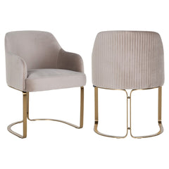 Esszimmerstuhl Hadley khaki velvet fire retardant - Richmond Interiors