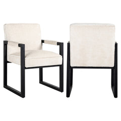 Dining chair Beck white chenille - Richmond Interiors