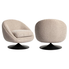 Lounge stoel Nodo natural chunky swivel - Richmond Interiors