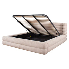 Bed Obidis natural linear 180x210 (mattress size (excl.)) with storage - Richmond Interiors