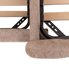 Bed Pixie clay chenille 120x200 with pull-out bed - Richmond Interiors