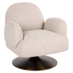 Lounge stoel Kagney biscotti swivel - Richmond Interiors