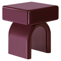 Nachtkastje Bennet burgundy 1-drawer - Richmond Interiors